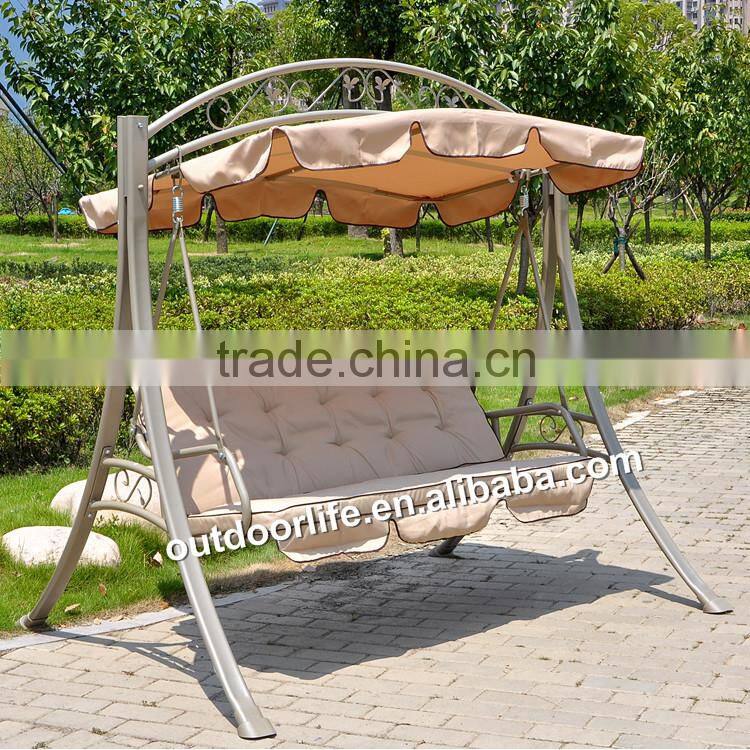 Hot selling 4 seats canopy swing chair with mosquito net