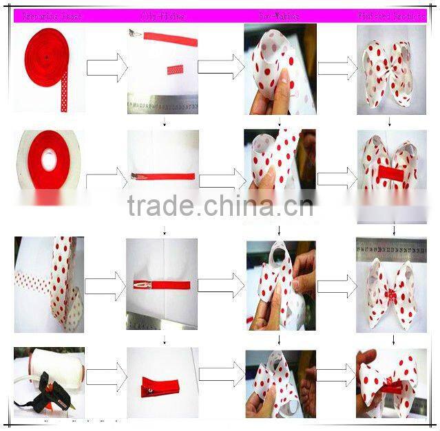 korean heart button felt on blue metal hair band girls accessory