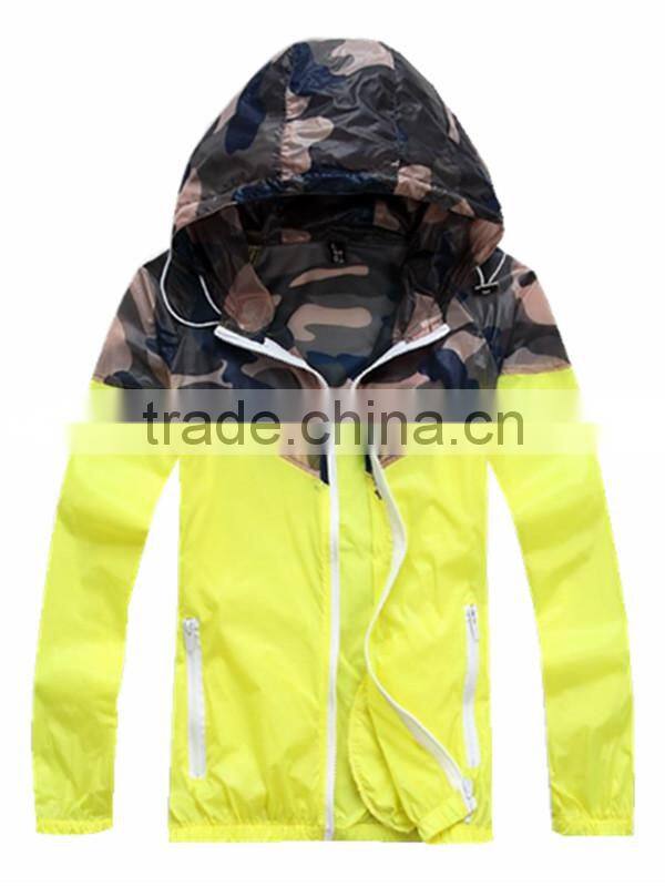 Active Design Sports Hooded Rain Jacket Men