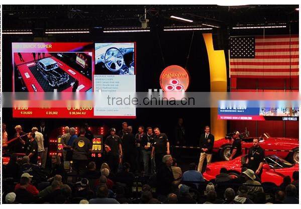 Full color indoor P5 hire led display with fact lock cabinets