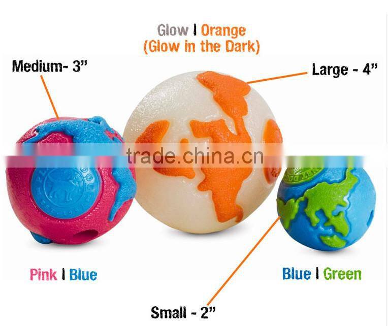 Planet pattern ball rubber pet toy dog play toy unique design