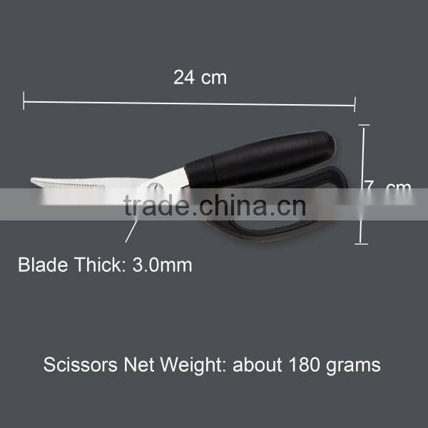 Stainless steel multifunctional poultry scissors