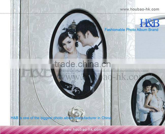 H&B new style 8*12,12*18 embossed leather photo album