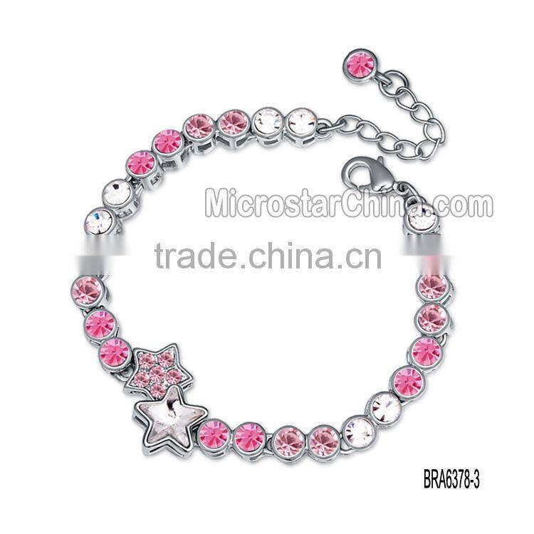 Alloy inlaid Austria diamond rhinestone bangle