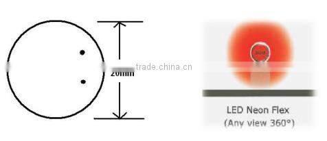 European norm tubo a round led neon flexible tube