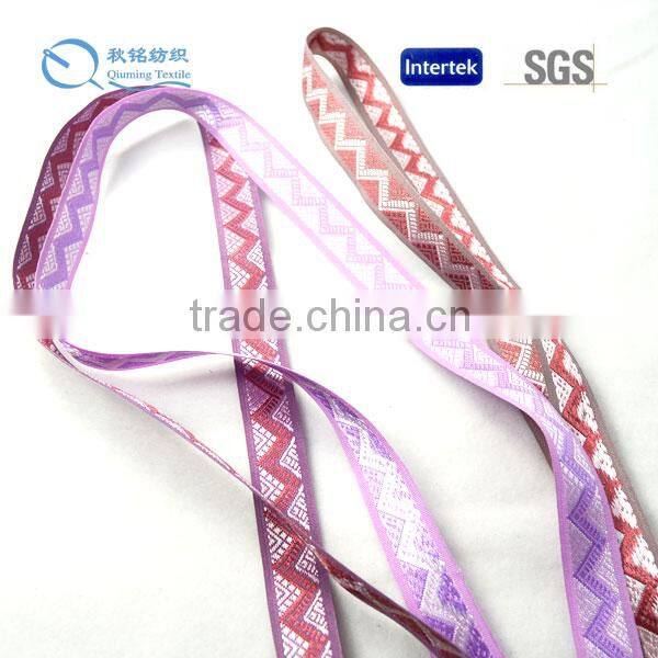 2015 New design garment use widely applied folk jacquard webbing