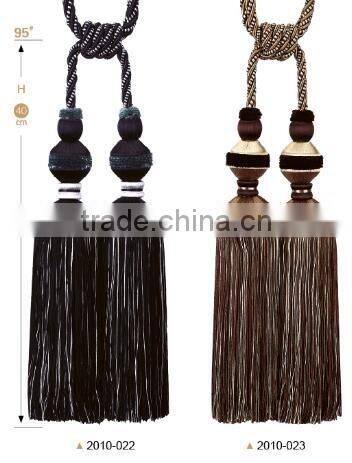 Alibaba china curtain rayon tassel tieback