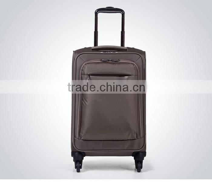 Old fashion big suitcase high end business travel suitcase with trolley