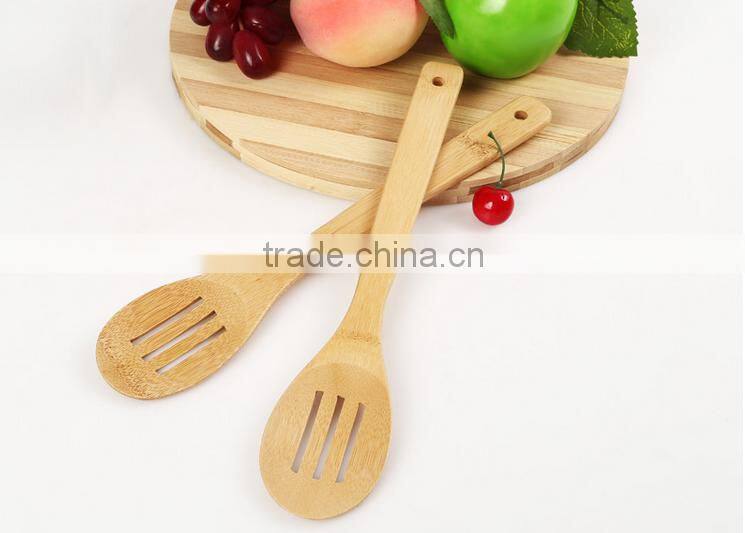 Bamboo kitchen utensil/slotted spoon