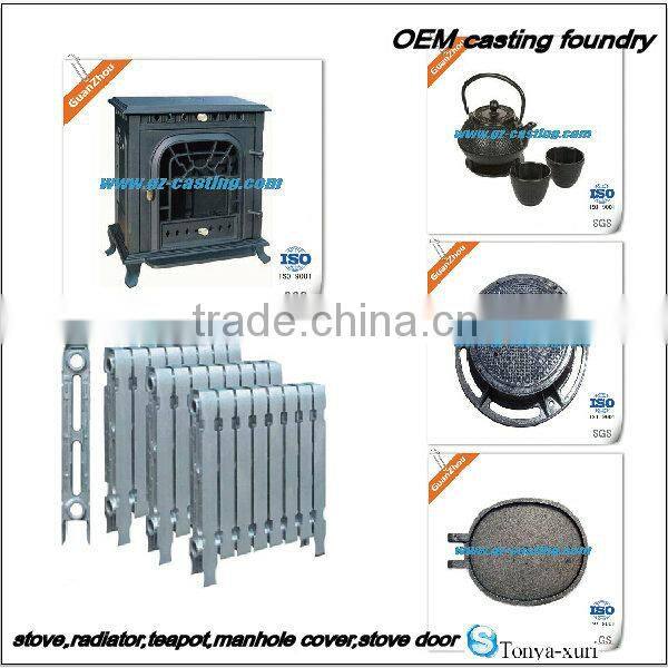 cast iron casting OEM with supplied drawings or sample by China iron casting die casting supplier