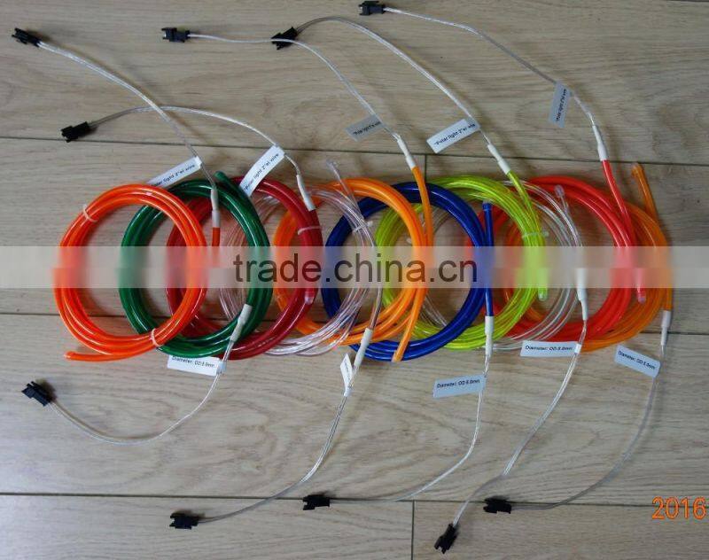 Super luminance 2.6mm Yellow EL WIRE For AC110V-240V 25M-35M EL INVERTER