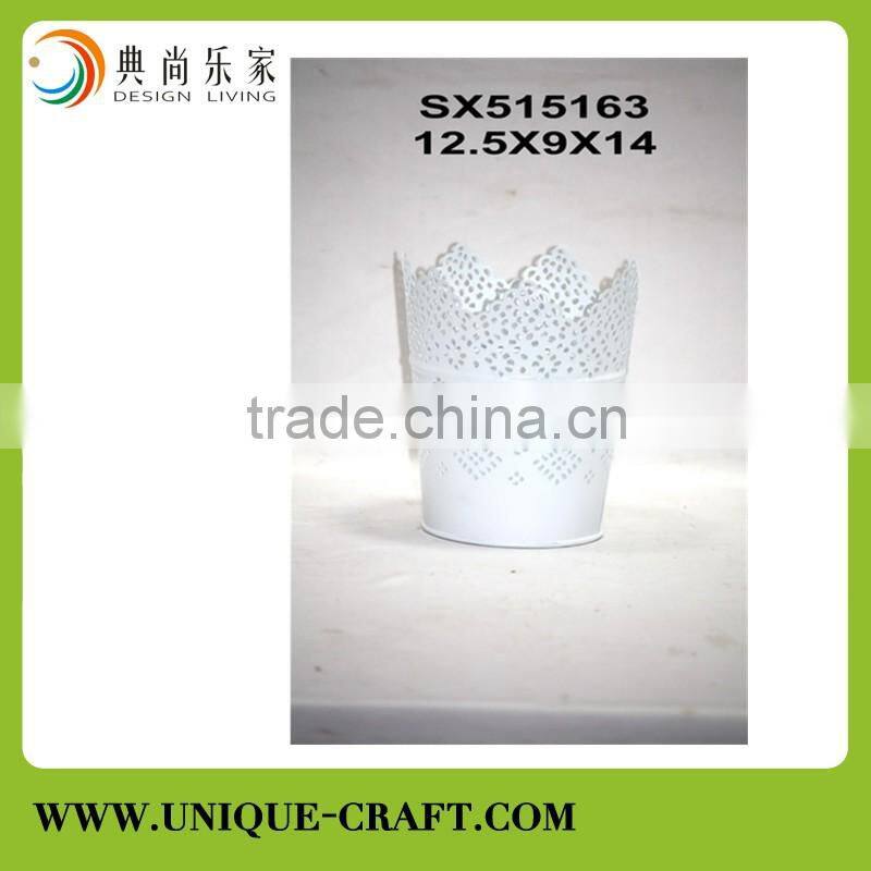 On sale hollow out flower bucket for garden decor