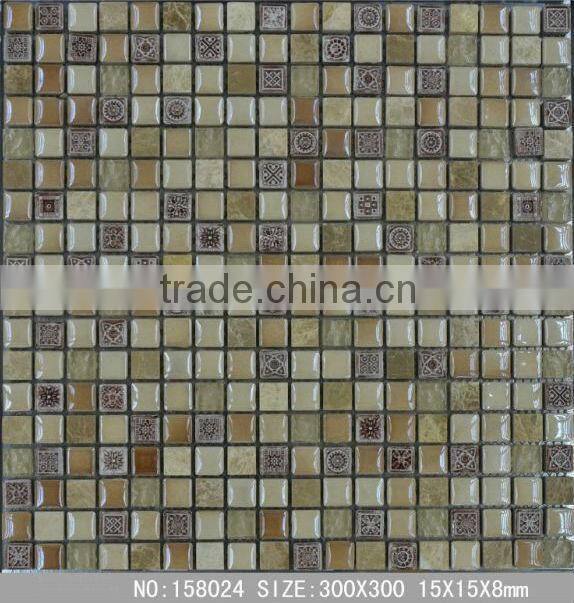 Washable Mix Pattern Ceramic Mosaic Tile