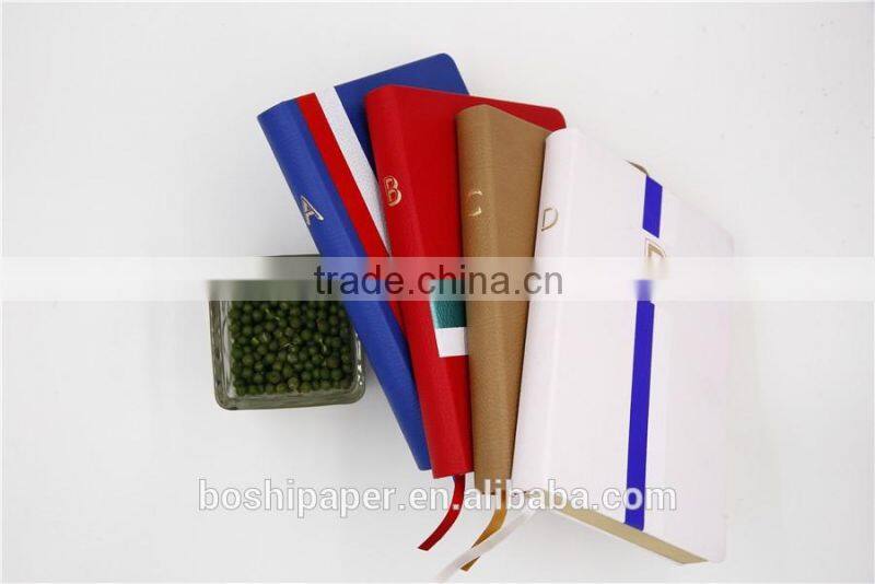 New Design ABCD Letters PU hardcover Journal