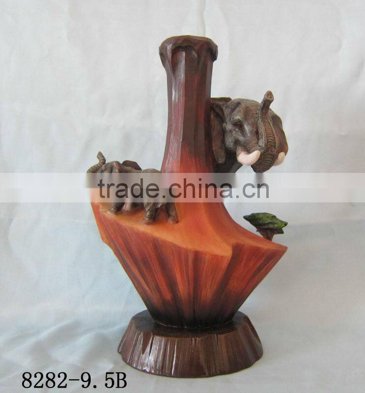 2014 New designs mother and baby elephant figurine