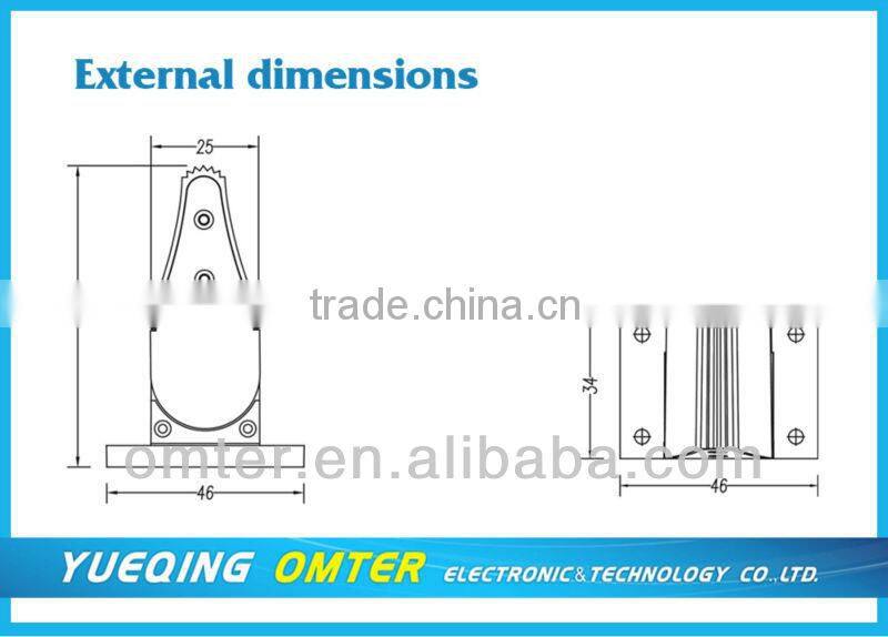 OM1A single or double Hall type joystick for industrial remote control