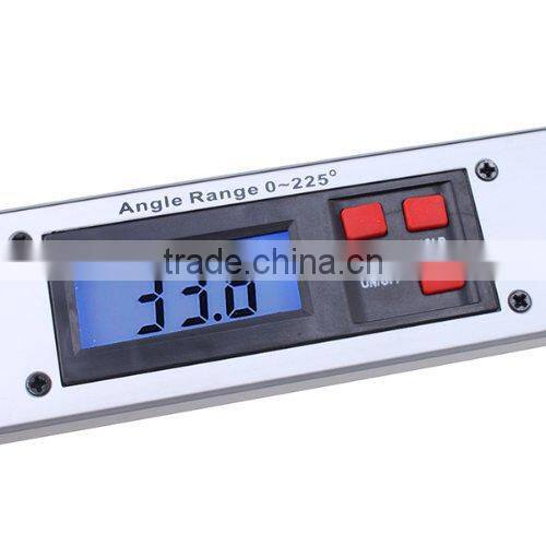 MagicDots UPGRADED NEW Digital 400mm Aluminum Angle Slope Finder Vertical + Horizontal 16" Spirit Level