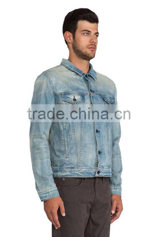 2015 fashion jacket blue denim jacket men jacket JXF040