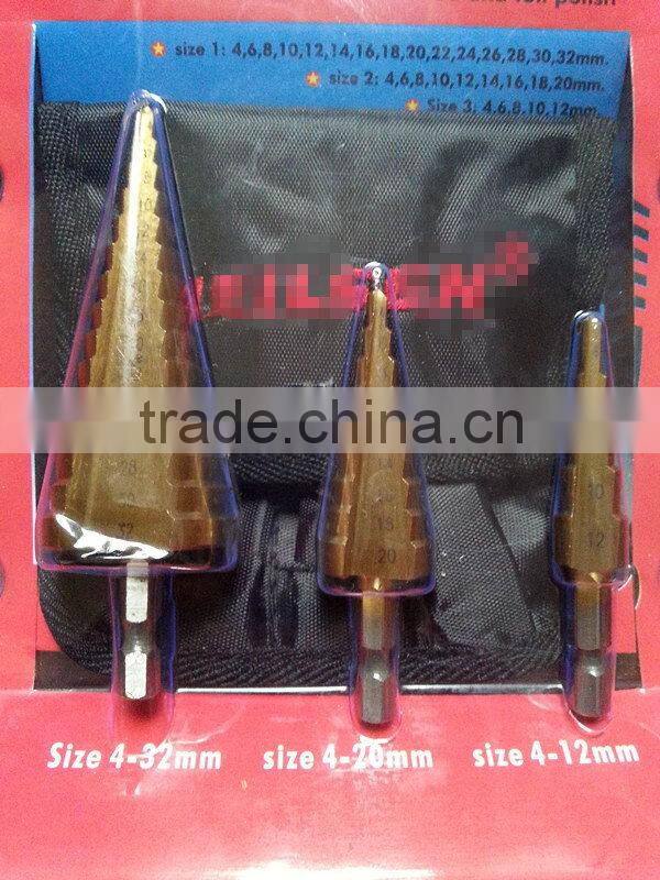 Fashion factory supply professional hss step drill bit