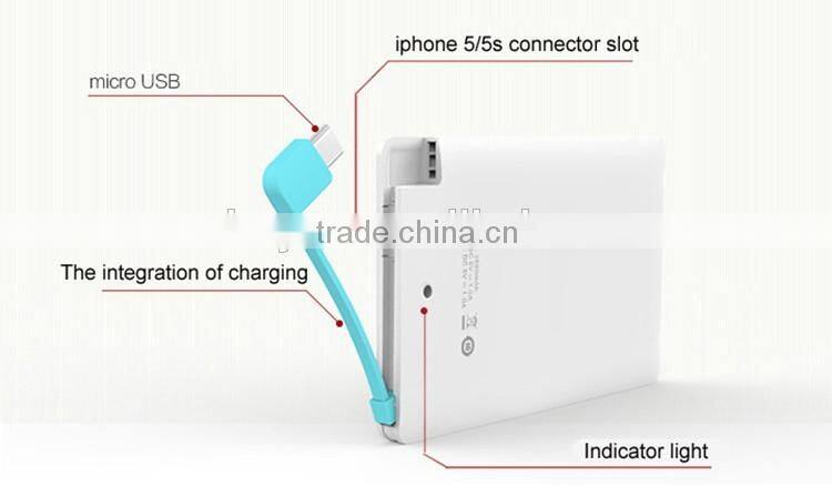 2016 High Quality Promotion Gift Portable Mobile Power Bank, Portable Mobile Power Bank 2500mah
