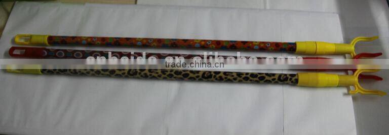 Telescopic cover metal handle with Cloth hanger fork in high quanlity