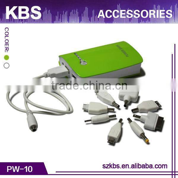 High Capacity 18650 Lithium Batteries Power Bank 10400Mah