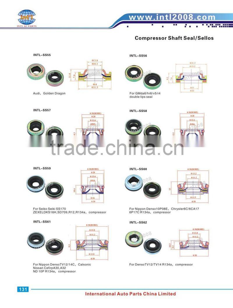 compressor oil seal 32c denson 10pa30c for Toyota Coaster bus shaft seal lip type