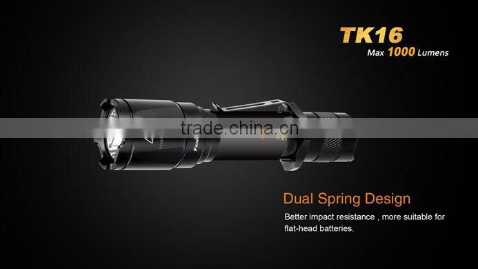 in stock Fenix TK16 flashlight1000 lumens with Tail mode switch four brightness modes flashlight torch