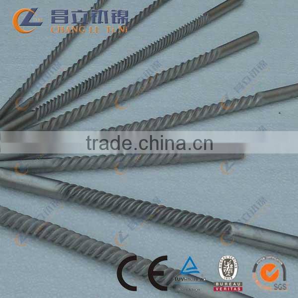 high quality manufacturer for pure titanium threaded tube