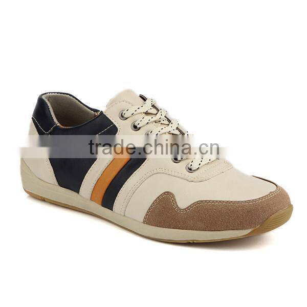 Latest men shoes pictures Outdoor comfortable PU leather shoes cheap price lace up flat PU leather casual shoes for men
