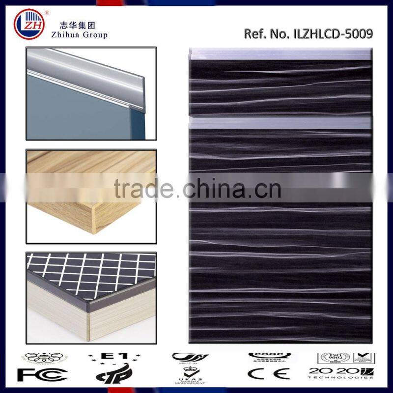 2015 Zhihua custom size pattern embossed kitchen cabinet door