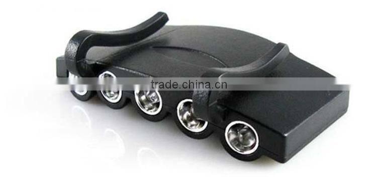 5LEDs Plastic Cap Hat Light 2*CR2032 Battery Powered LED Fishing Light Hat Light Sale Black LED Headlamp for fishing