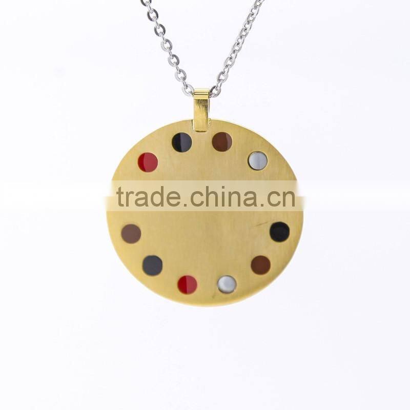 Gold Pendant Designs Men Cosmos Pattern Healthcare Pendants