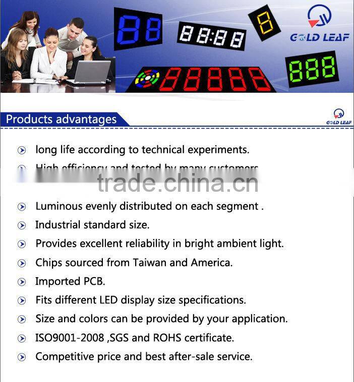Small indoor led display led display price led clock display 7segment led display