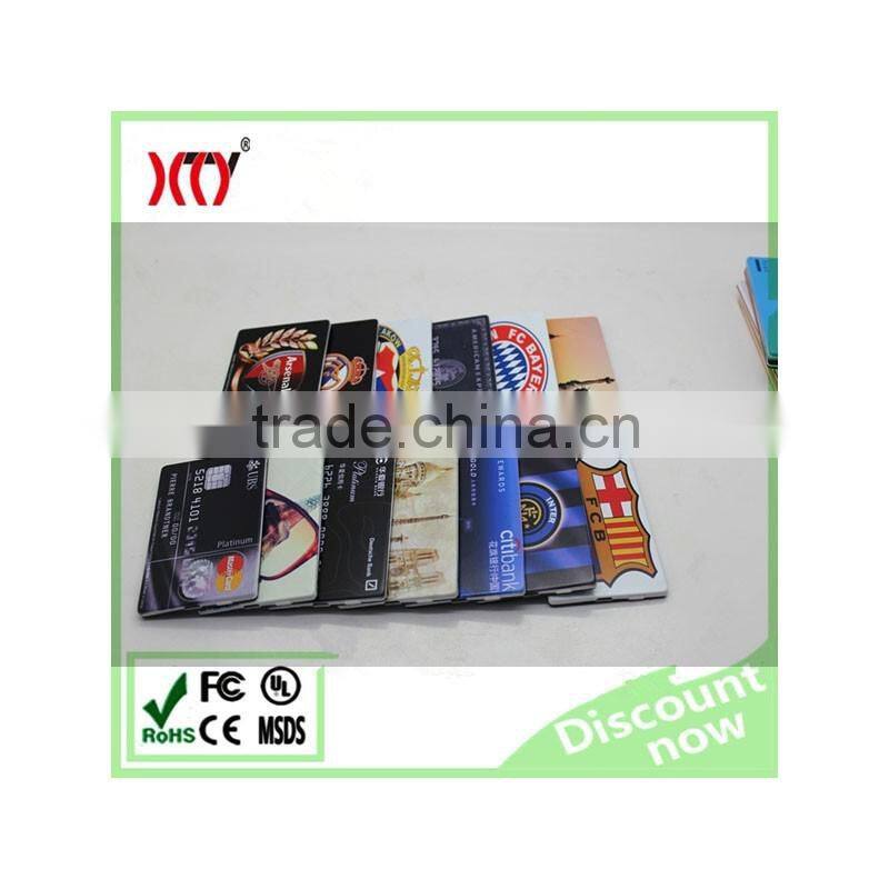 OEM Ultra thin 4.5mm credit card power bank for lithium polymer battery