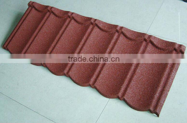Colorful Environment Friendly Classical Stone Coated Metal Steel Roof Tile