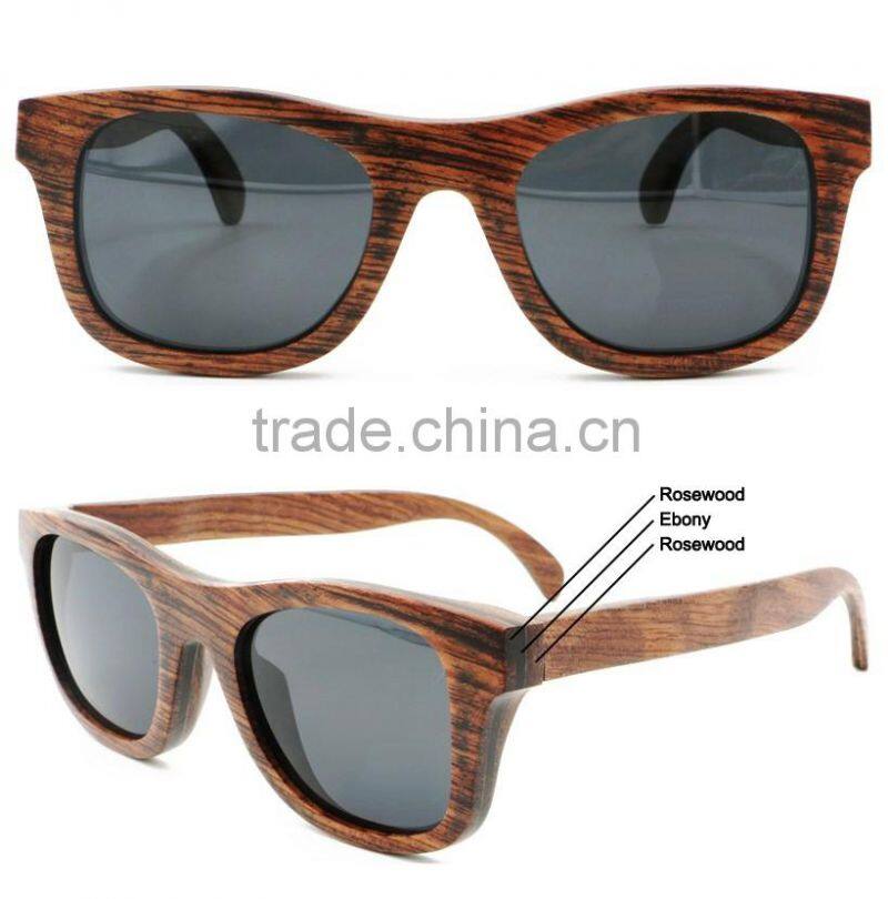 2016 new design good quality EU market ce wood sunglasses