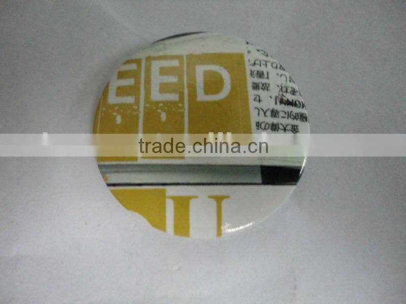 fancy screen printing tin plate badge