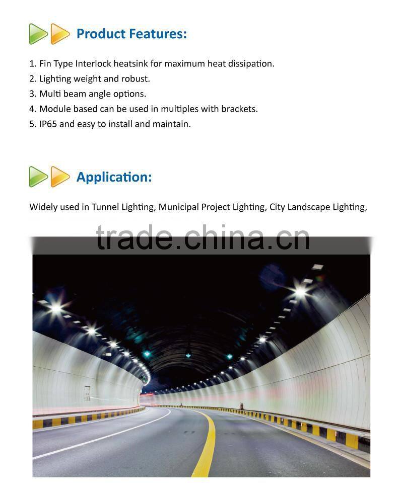 2016 Building lighting AL1070 powder coated tunnel lighting IP65 50w led tunnel light