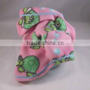 Warm Pink Dog Fleece Pullover Hoodies