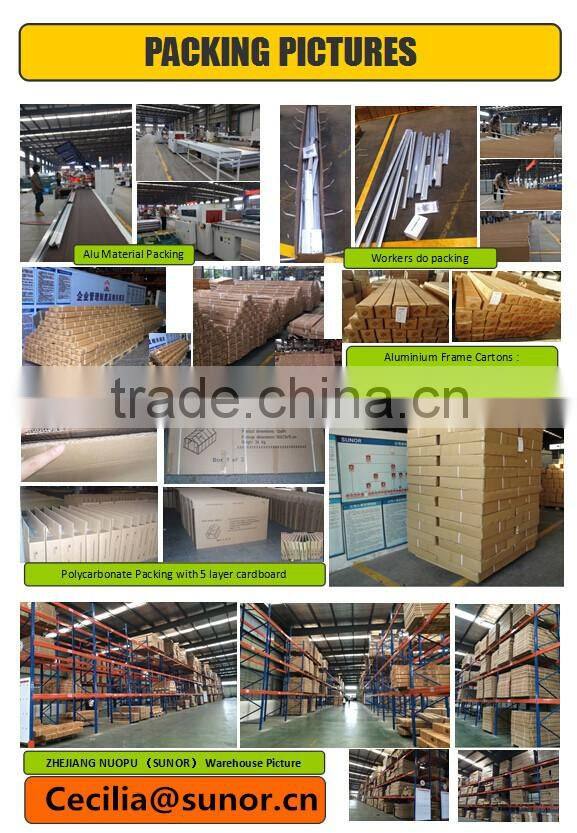 10 Year Experinces Manufactuer of 8*8 FT Aluminum Garden Greenhouse