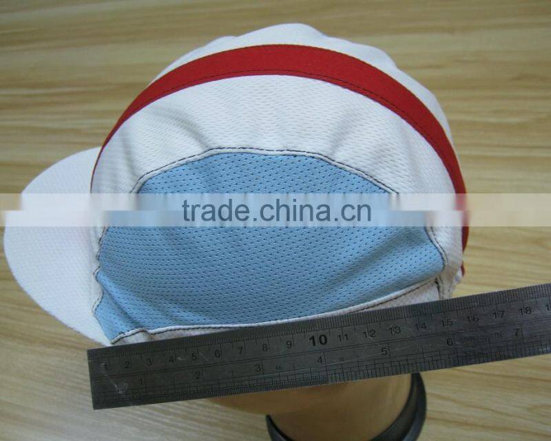cycling cap polyster material print logo bike hat