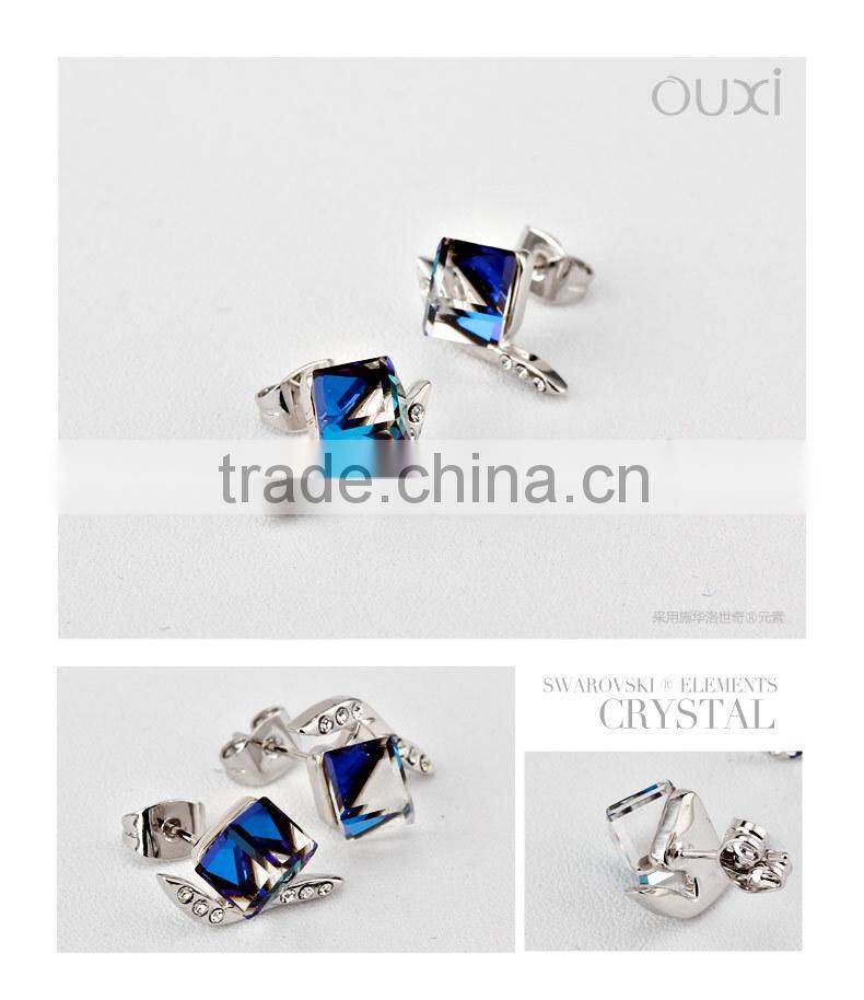 OUXI korean style wholesale crystal alibaba express women earrings 20789