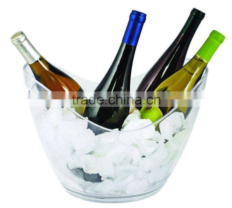 Promotional custom logo plastic custom logo ice bucket