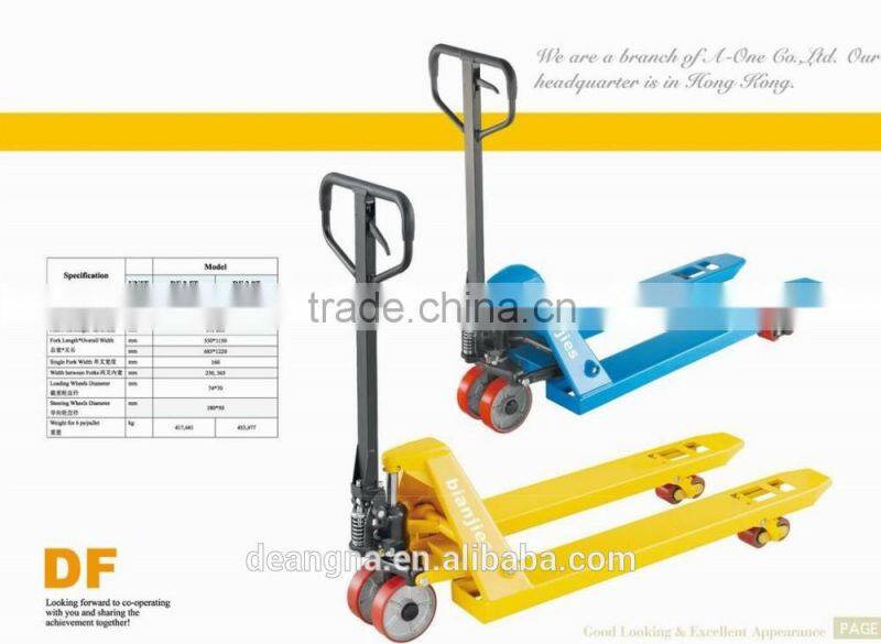 3 ton pallet truck BJS made in China 3000kg hand pallet truck