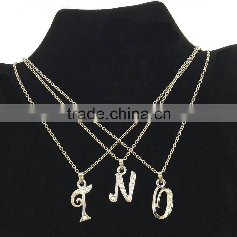2016 Fashion Alphabet Charms Necklace, A-Z Alphabet charms In fashion Trends