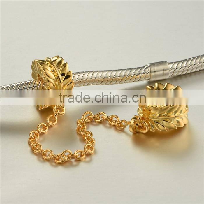 2016 New Design S925 Silve Safety Chain Metal Charms