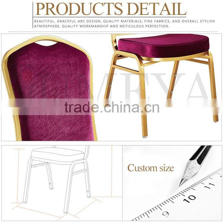 luxury modern hotel banquet hall chair stainless steel legs dining chair
