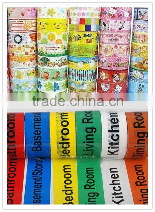 hot! bopp printed tape with customer logo or cartoon pattern