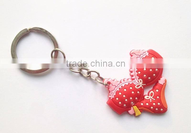 2016 Newest OME High Quality Plastic Promotional PVC Funny Printing Key Chain